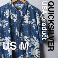 US古着 QUICKSILVER クイックシルバー アロハシャツ US Mサイズ