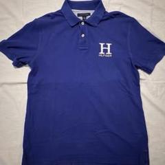 【00sTOMMY HILFIGER ポロシャツ ブルー Lサイズ アメリカ古着