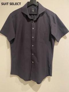 SUIT SELECT 半袖シャツ クールビズ Dot Air ブラック LL