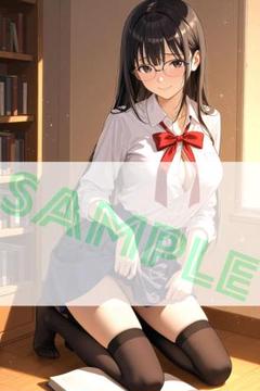 清楚美女　A4ポスター　文学　コスプレ　イラスト　オリジナル　　318