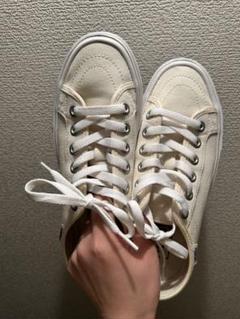 VANS アイボリー ローカット スニーカー
