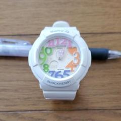 カシオ 腕時計 Baby-G BGA-131 アナデジ 白 USED