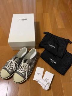 CELINE セリーヌ 21SS ベルクロ ストラップ ミッドスニーカー 40 ...