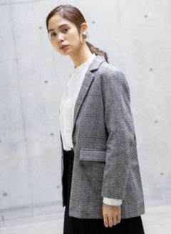 ◎koe◎ 洗えるジャケット グランチェック レディース M
