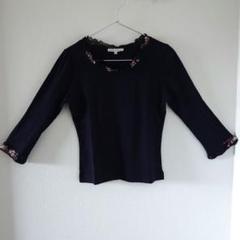 LAURA ASHLEY 　ブラック　カットソー