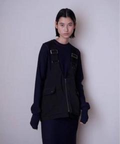 ENOF twill bag vest イナフ ツイルバッグベスト ブラック