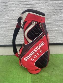 BRIDGESTONE GOLF キャディバッグ 黒/赤 ゴルフバッグ