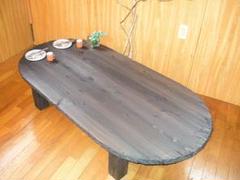コヤ木工創作家具・円卓テーブル ○ コヤ木工こだわり製作創りたて！モダン・アンティーク調