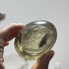 シトリン　スモーキークォーツ　握り石　127g NO.277