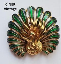 CINER サイナー ヴィンテージ ピーコック ビジュー ブローチ ジュエリー CINER サイナー ヴィンテージ ピーコック ビジュー ブローチ