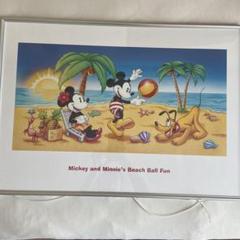 ミッキーとミニーのビーチボールファン ポスター