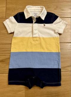 Ralph Lauren ストライプ ポロロンパース