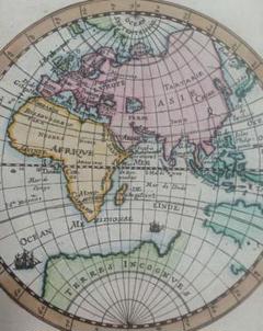 初だし 稀少 古地図 1680年頃 A.M. Mallet 「古代大陸図」美品 初だし 稀少 古地図 1680年頃 A.M. Mallet 「古代大陸図」美品