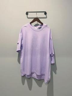 Décortiqué ダブル スプライスド Tシャツ マルジェラ パープル Décortiqué ダブル スプライスド Tシャツ マルジェラ パープル