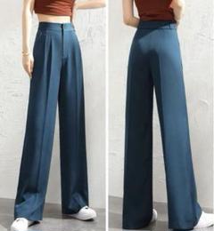 訳あり レディース ワイドパンツ ハイウエスト パンツ ストレート 2XL 3L