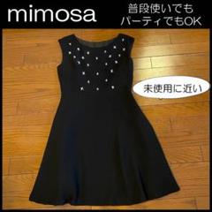 SALE♡mimosa ブラック　ワンピース　黒　フォーマル　ブラックワンピース