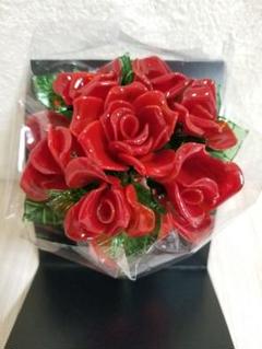 ❣️ガラス細工の花束❣️ ガラス細工 ガラスの花の通販 by kana's shop｜ラクマ