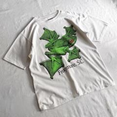vintage USA製 90s アートtシャツ　犬tシャツ　猫tシャツ