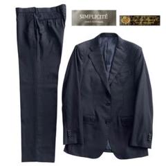 LoroPiana生地 SIMPLICITE スーツセットアップ 44 ネイビー em7459-05_1.jpg