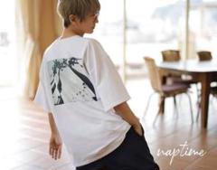 【新品】NAPTIME プリントBIGT- SHIRTS-WHITE Mサイズ NAPTIME プリントBIGT- SHIRTS-WHITE Mサイズ ミュージシャン