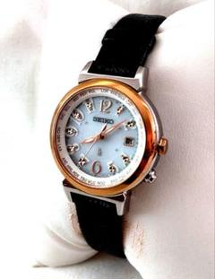 ◆美品 ルキア チタン ラッキーパスポート ソーラー 電波 腕時計 1B25 SEIKO LUKIA/セイコー ルキアSSQV014 ラッキーパスポート チタン