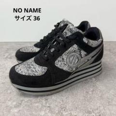未使用に近い✨ノーネーム Y2K ダッドスニーカー 24 厚底 黒 未使用に近い✨NONAME ダッドスニーカー 24 厚底 黒 - メルカリ