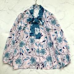 美品✨ グレースコンチネンタル 花柄 ボウタイ リボン フリル ブラウス シャツ