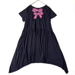 LANVIN en Bleu 変形リボンワンピース