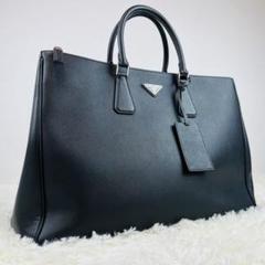 【美品】PRADA ガレリア ラージ サフィアーノ ハンドバッグ 2way