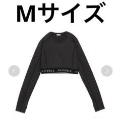 sanidéiz クロップド長袖ヨガウェア 黒 M