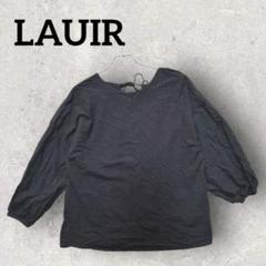 LAUIR ラウアー プルオーバー カットソー トップス(S)ブラック リボン