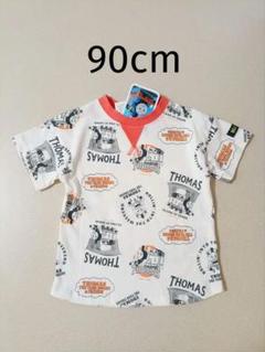 新品 機関車トーマス 半袖Tシャツ 90cm トップス 総柄 男の子
