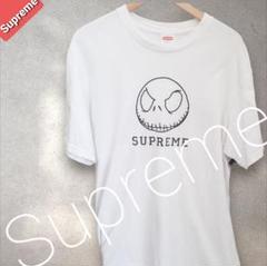 SUPREME Tシャツ Lサイズ ナイトメア コラボ y2k スカルプ 白T