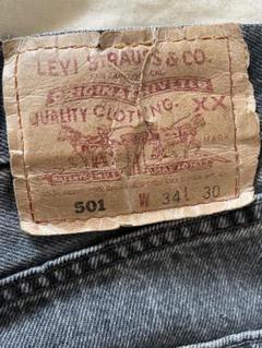 神レングス　先染めブラック90s levi's 501 usa製w34のサムネイル