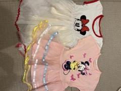 ミニー　ディズニー　Tシャツワンピース夏用おんなのこ保育園幼稚園準備
