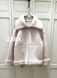 ZARA ボアジャケット ライダース