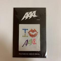 AAA グッズ レインボーデコシール