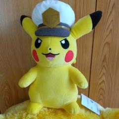 ポケットモンスター　もふぐっとキャプテンピカチュウ　ぬいぐるみ