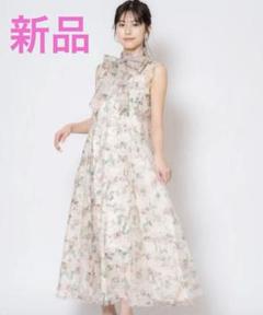 タグ付き新品未使用 花柄キャミワンピ×チュールセット Noela M コーラル