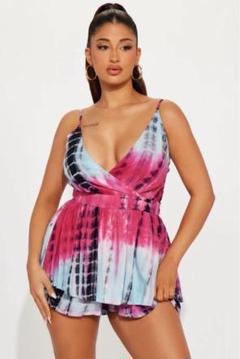 Fashion novaタイダイVネックロンパーS新品のサムネイル