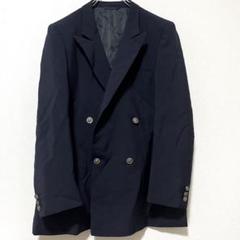 【NINA RICCI】ダブルブレスト 古着 テーラードジャケット 紺ブレ M