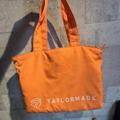 期間限定値引【美品】TaylorMade ゴルフトートバック　オレンジ グラフィック-T ライト ラウンドトートバッグ(ラウンドバッグ