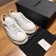 箱・巾着付き】JIL SANDER ホワイトシューズ 23. 0cm