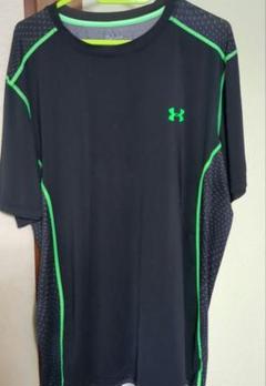 UNDER ARMOUR XXL トレーニングTシャツ ブラック/グリーン