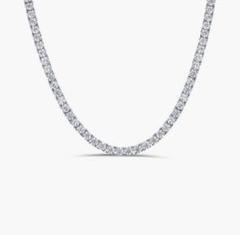【売れてます】残りわずか12.5ctモアサナイトネックレスS925テニスチェーン 大人気】12.5ct VVSモアサナイト×S925テニスチェーンネックレス