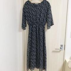 花柄 ロングワンピース