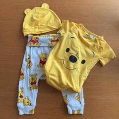 プーさん ロンパース パンツ 帽子セット 4-6M 68サイズ