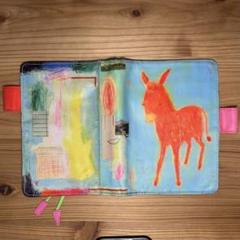 ほぼ日手帳カバー 2014 「いつでも話を聞きますよとロバが言います 