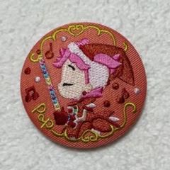 おジャ魔女どれみ 刺繍缶バッジビスケット 春風ぽっぷのサムネイル