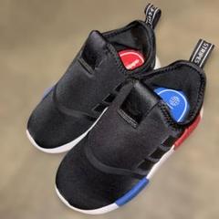 adidas 3 STRIPES スニーカー ブラック/レッド/ブルー